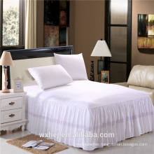 Wholesale cheap White Cheap Cotton Hotel Queen size Fitted Sheet Bed Skirt